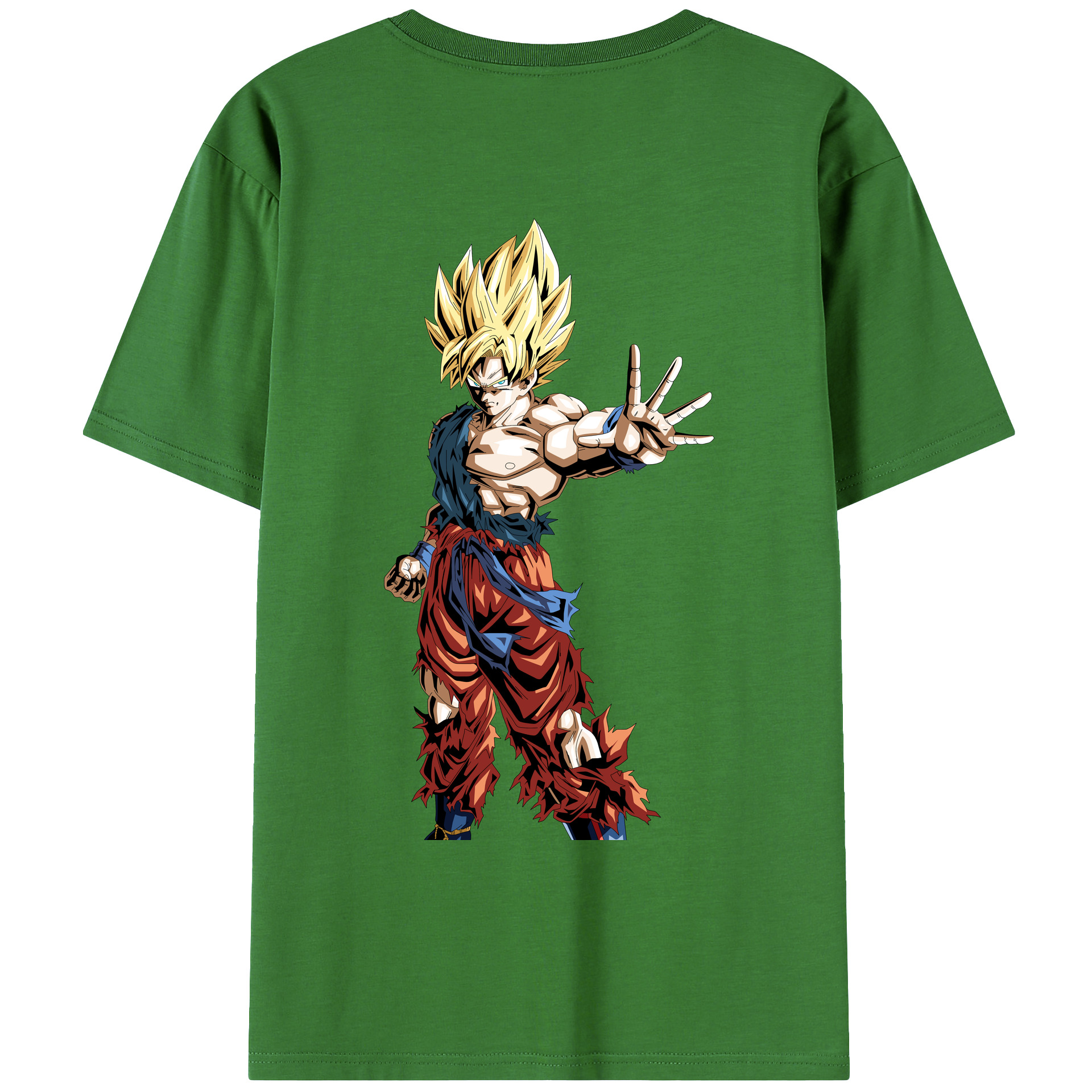 （画像用） ドラゴンボール 孫悟空（そん ごくう）Son Goku カカロット DRAGON BALL Kakarotto レディース半袖Tシャツ(バックプリント)